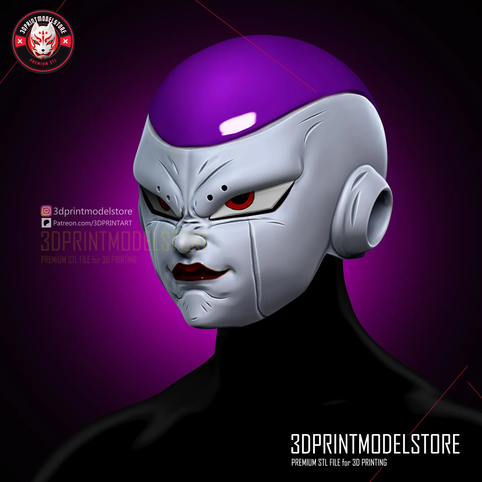Frieza Dragon Ball Z Cosplay Mask - Anime Frieza Helmet
