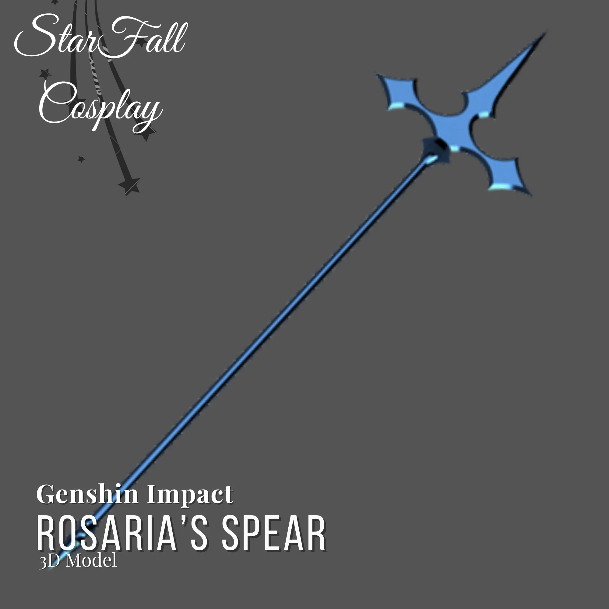 Rosaria Spear 3D Model Genshin Impact