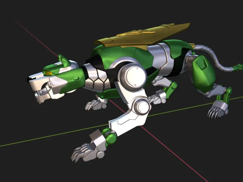 Groene Voltron Leeuw - Sluipend