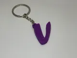 Letter V Keychain-0