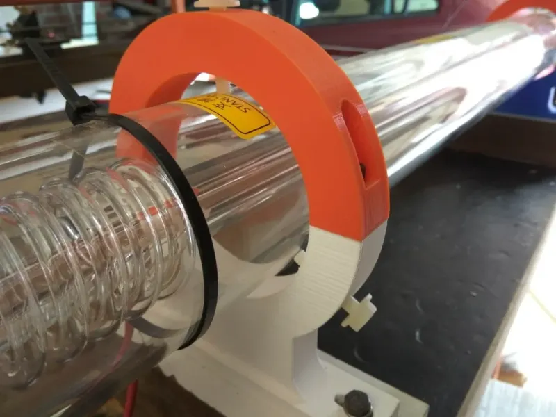 80 mm CO2 laser tube support