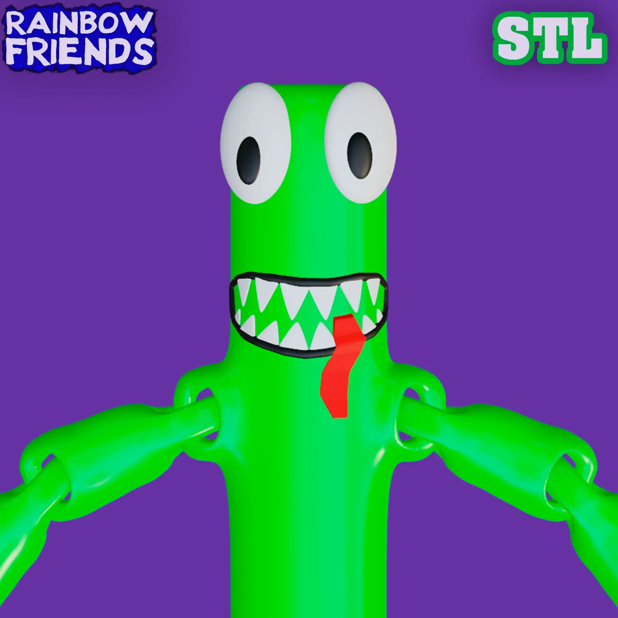 Roblox Rainbow Friends red 3d Print STL File (Download Now) 