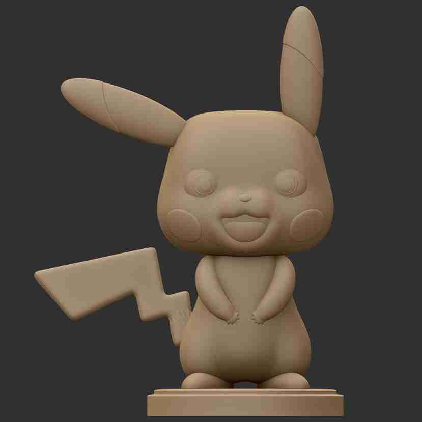 STL file PIKACHU - POKEMON - FUNKO 🐉・3D printer model to download・Cults