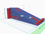 Pack 99 Trophy for Pinewood Derby with Flag holder-1