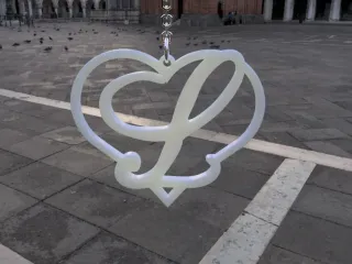 Heart with L Earring for San Valentine