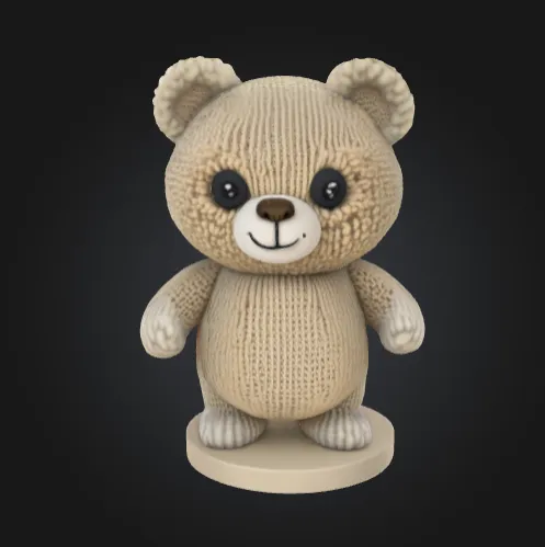 Mother day - knitted bear perfect gift - free