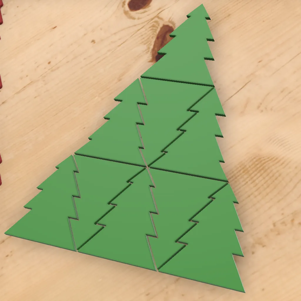 TESSELATION CHRISTMAS TREE CUTTER - 8 IN 1 FOR SENSORY PLAY