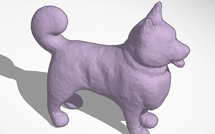 a cute dog that you can paint