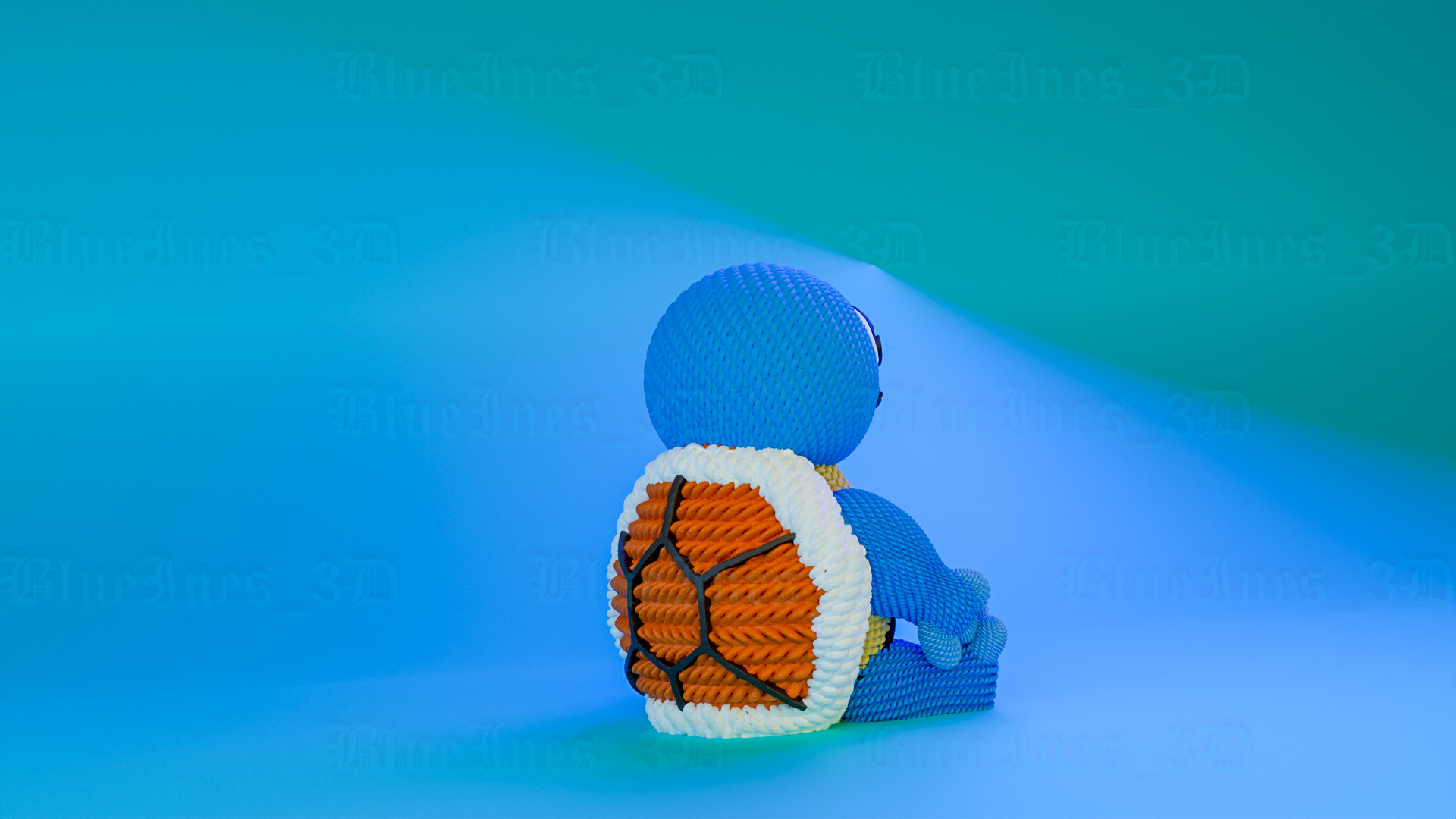 Crochet Knitted Squuuirtle...! | 3D models download | Creality Cloud