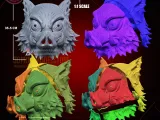 Inosuke Mask - Demon Slayer Cosplay Helmet - Kimetsu Zaiba-8