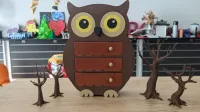 Night Owl Jewelry Box / Storage Drawer