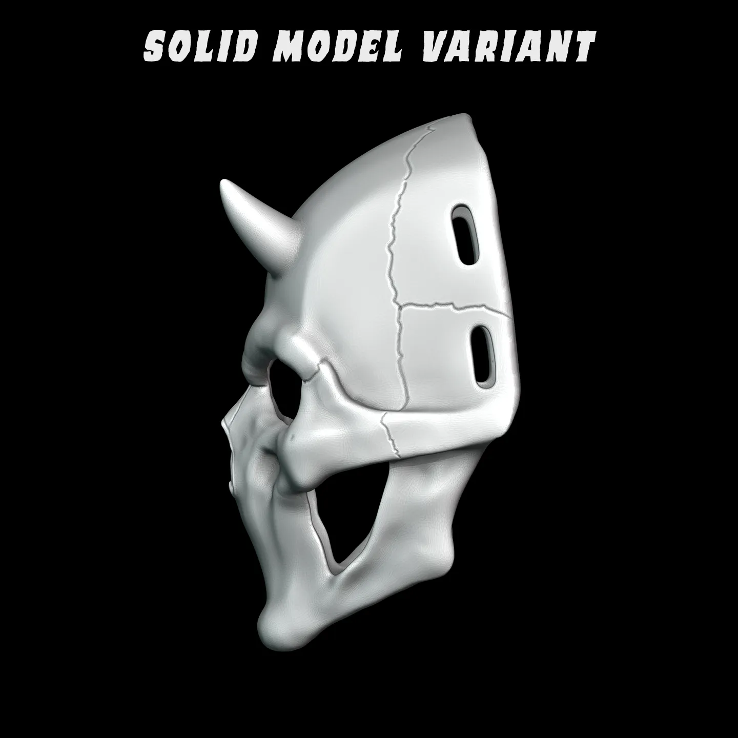 Mouthless Skull Mask 3D print model