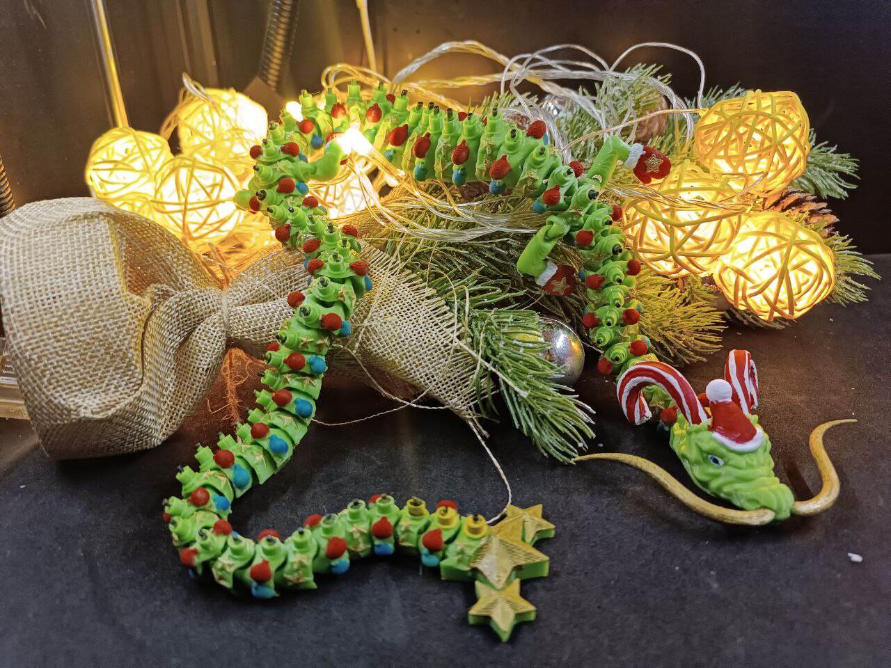 FLEXI PRINT-IN-PLACE CHRISTMAS DRAGONS