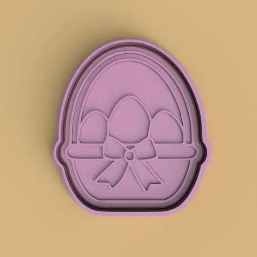cortante + estampa de canasto de pascuas / easter basket