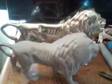 Low Poly Lion Statuette-5