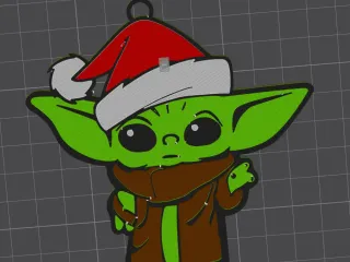 Baby Yoda Christmas Tree Decoration No Circle