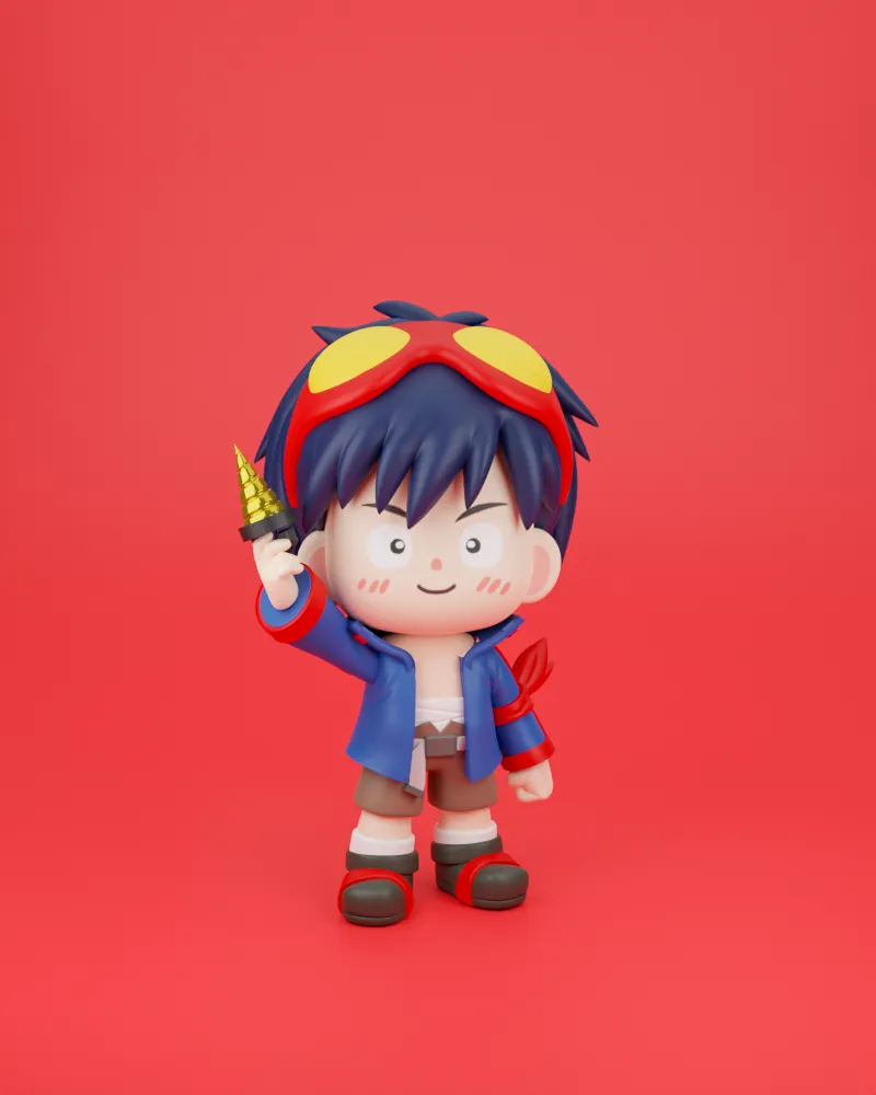 Chibit 068 : Simon (Tengen Toppa Gurren Lagann)
