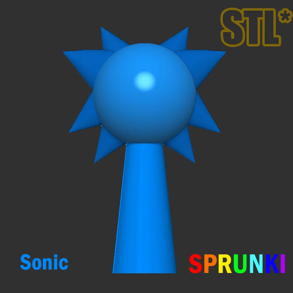Sprunki 3D Incredibox Sonic Sprunki STL 3D Character Fanart