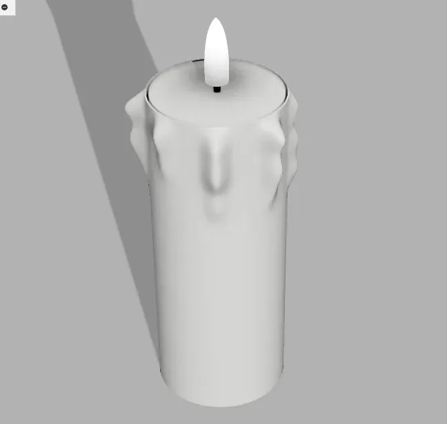 Candle body for LED