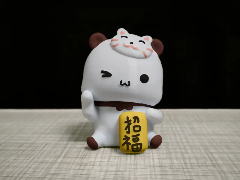 Couple Bear-Good luck_cat_Yier