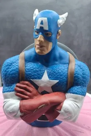 Marvel Salvadanaio Di Captain America – PVC – Altezza 20,3 Cm – Oggetto Da Collezione E Decorazione