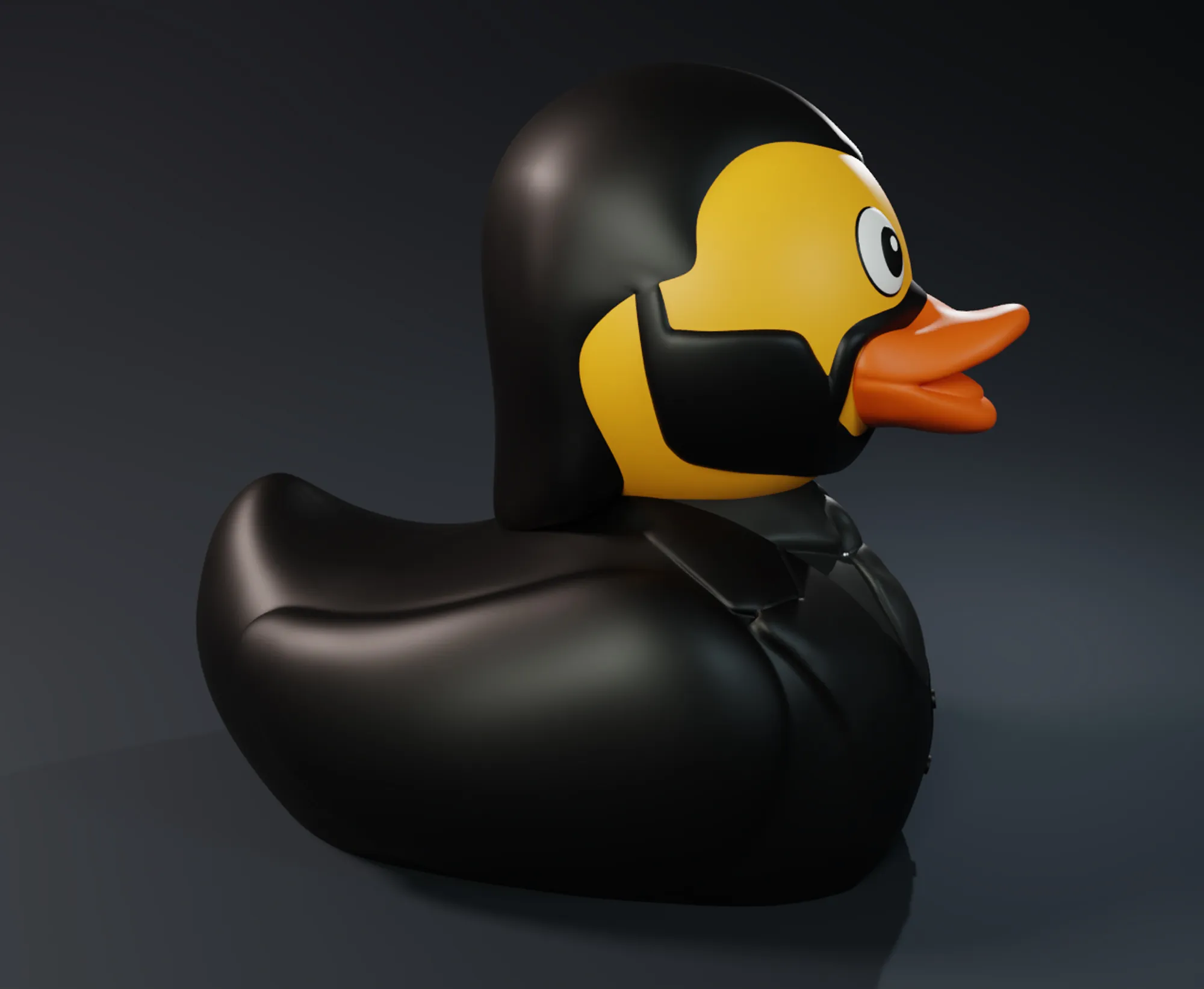 Cute John Wick Rubber Duck