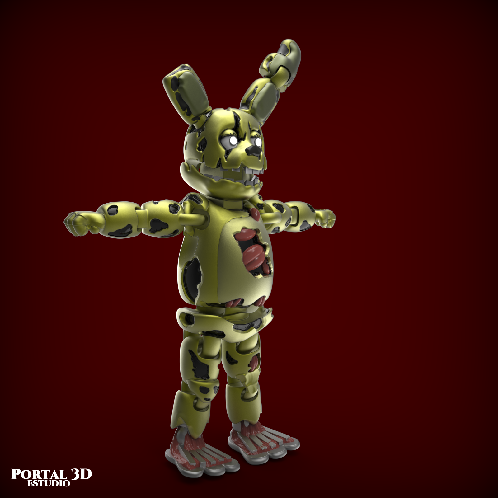 SPRINGTRAP PRINT-IN-PLACE WITHOUT SUPPORT | 3D models download ...