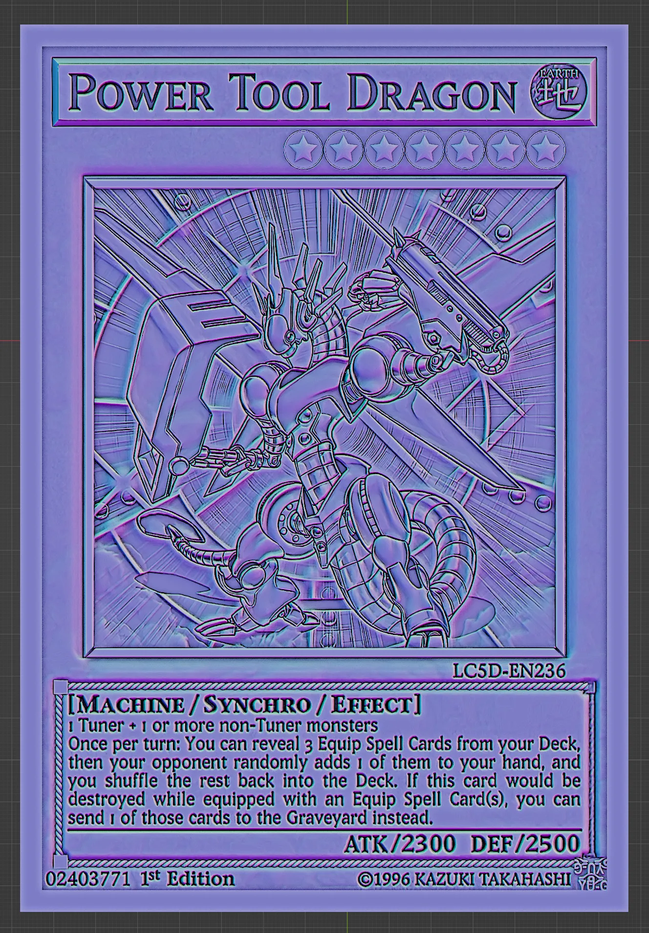 yugioh deck tool Yu-Gi-Oh! - Seven Tools of The Bandit (YSDS-EN035) - Starter Syrus Truesdale - 1st Edition TypeMachine / Synchro / Effect Monster AttributeEARTH Level / Rank7 ATK / DEF2300 / 2500 Card Text1 Tuner + 1 or more non Power Tool Plant Deck 2024