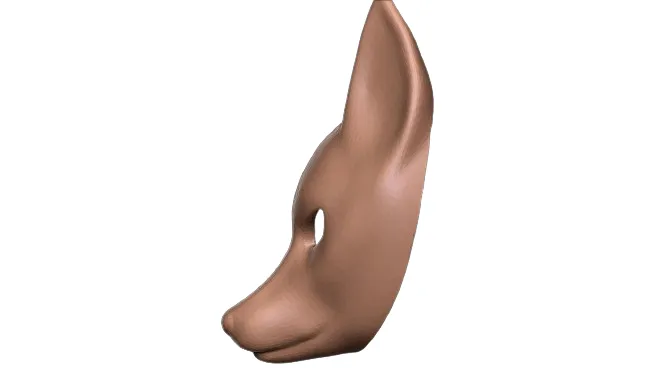 Kitsune Fox Mask 3D Model STL File