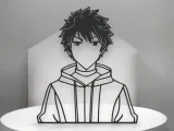 Anime Line Art - Desktop Line Art-1