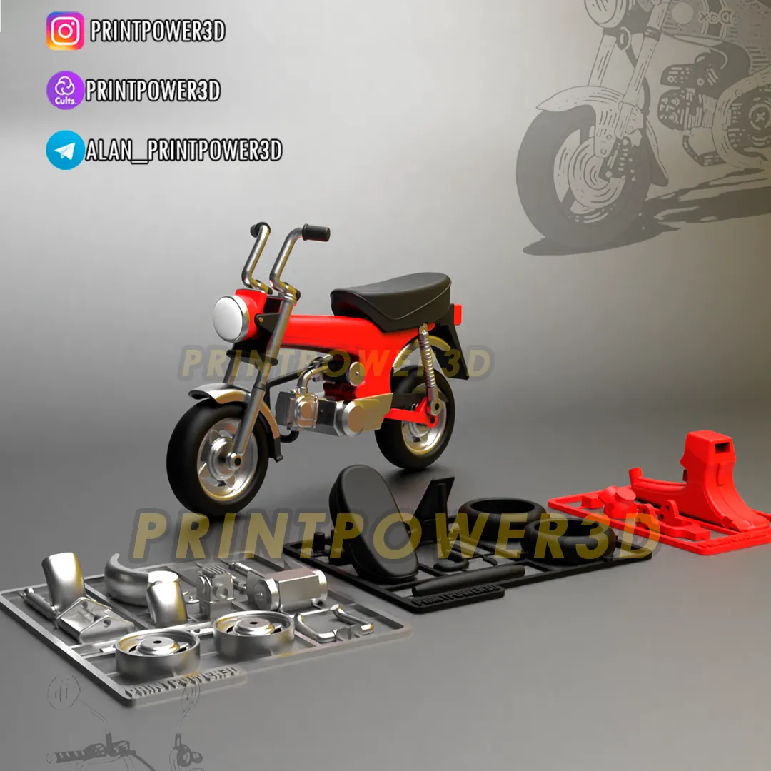 Retro mini bike kit card