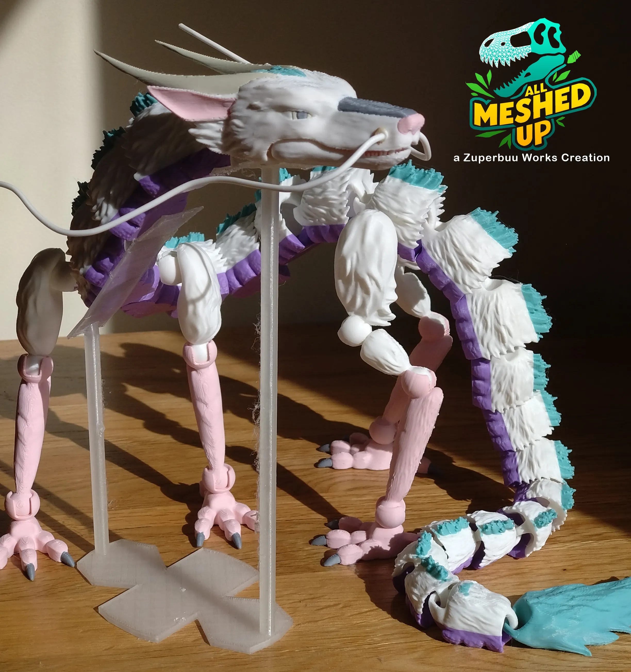 Articulated Kohaku River Spirit Dragon Toy v2