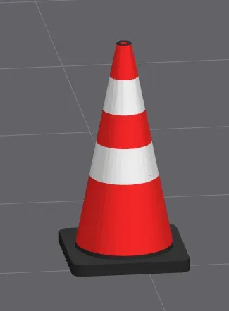 Traffic Cone Stackable 1:50 Scale