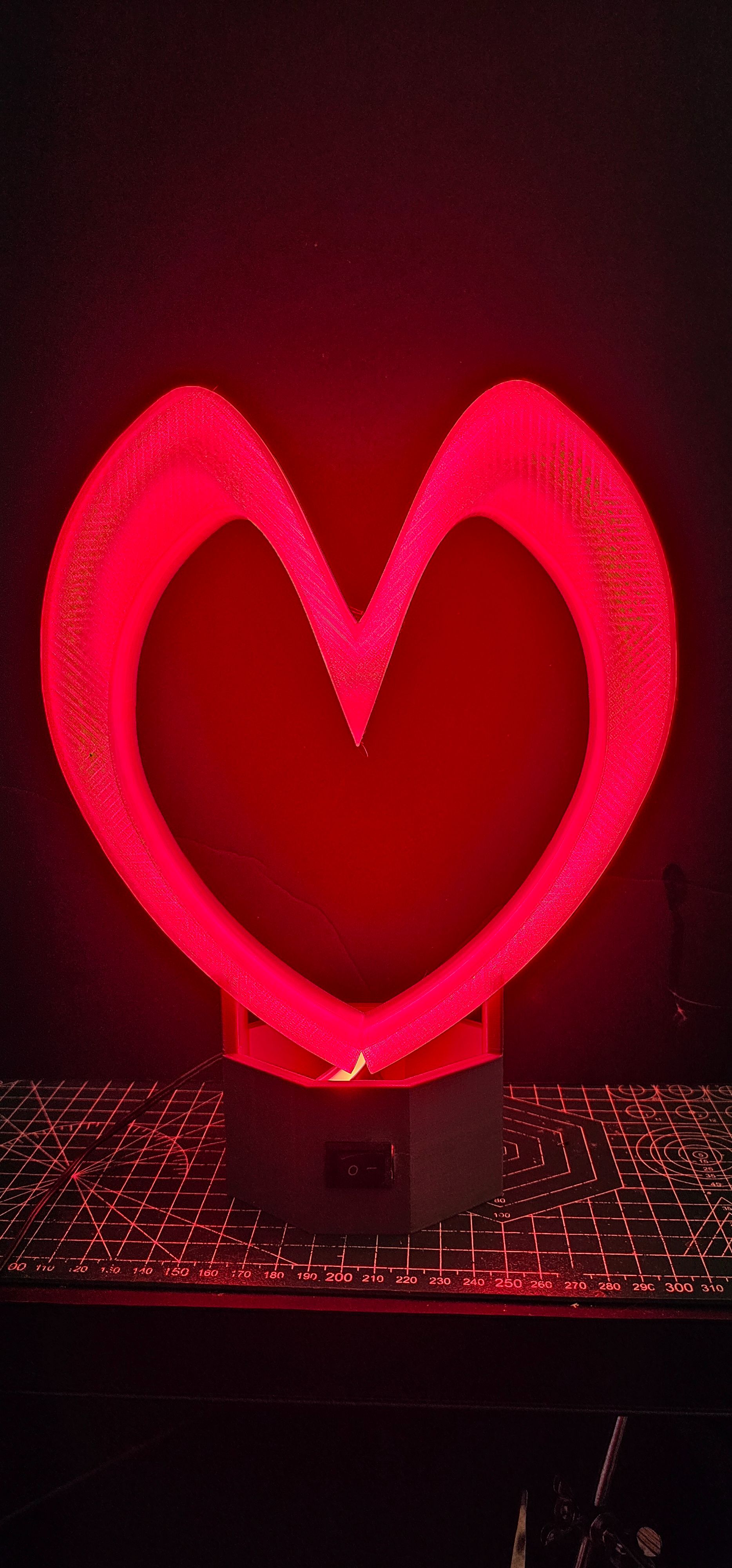 Heart LED Diffusion Lamp | 3D модели скачать | Creality Cloud