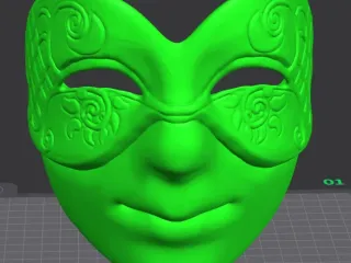 joyfull joe the venitian jester mask