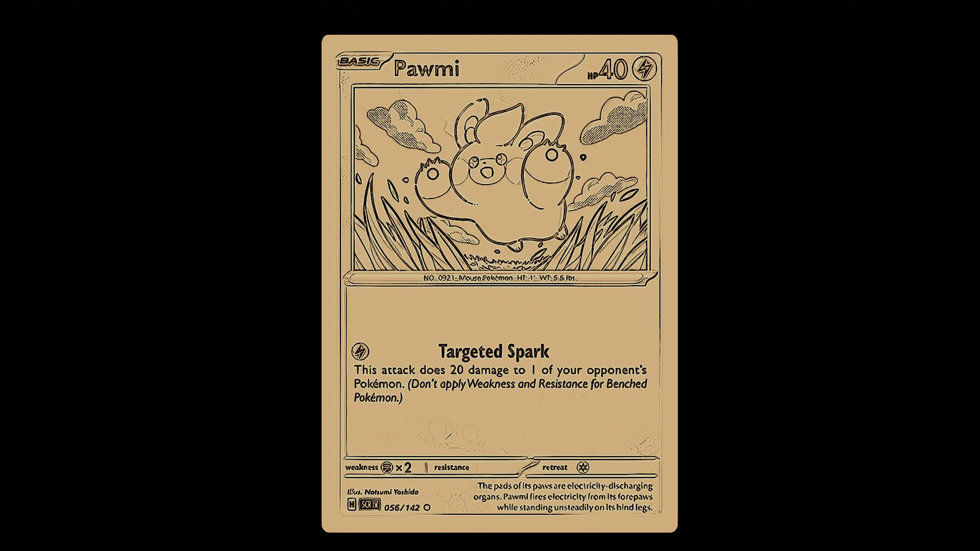 Pawmi Pokemon card