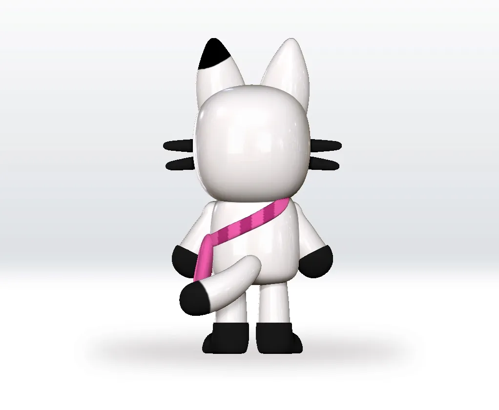 Pandy Paws Gabbys Dollhouse STL 3D Model Fanart Character