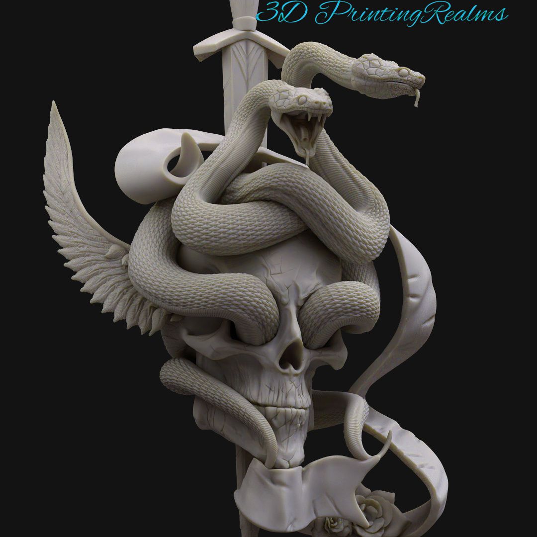 Snake Skull Dagger | 3D models download | Creality Cloud