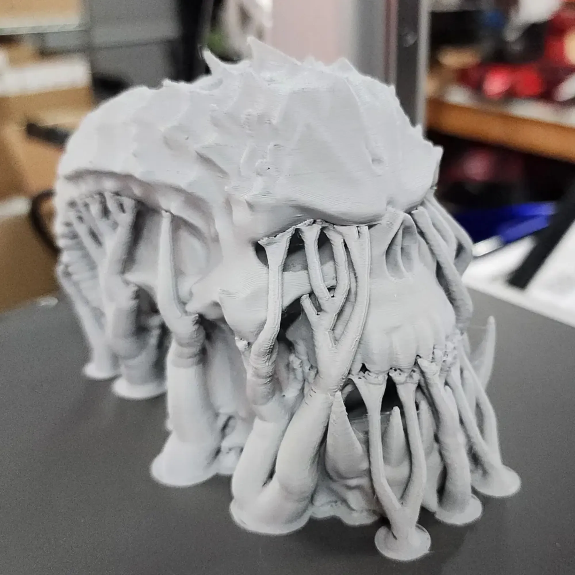 Horned Devils Skull Head 3D Model