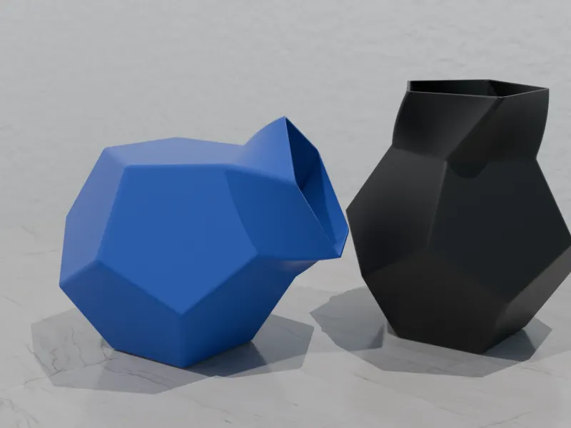 Pentagonal Dodecahedron Wave Vase