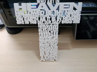 Christian Cross (with Lord’s Prayer)