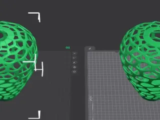 Dropshape hanging voronoi Lamp