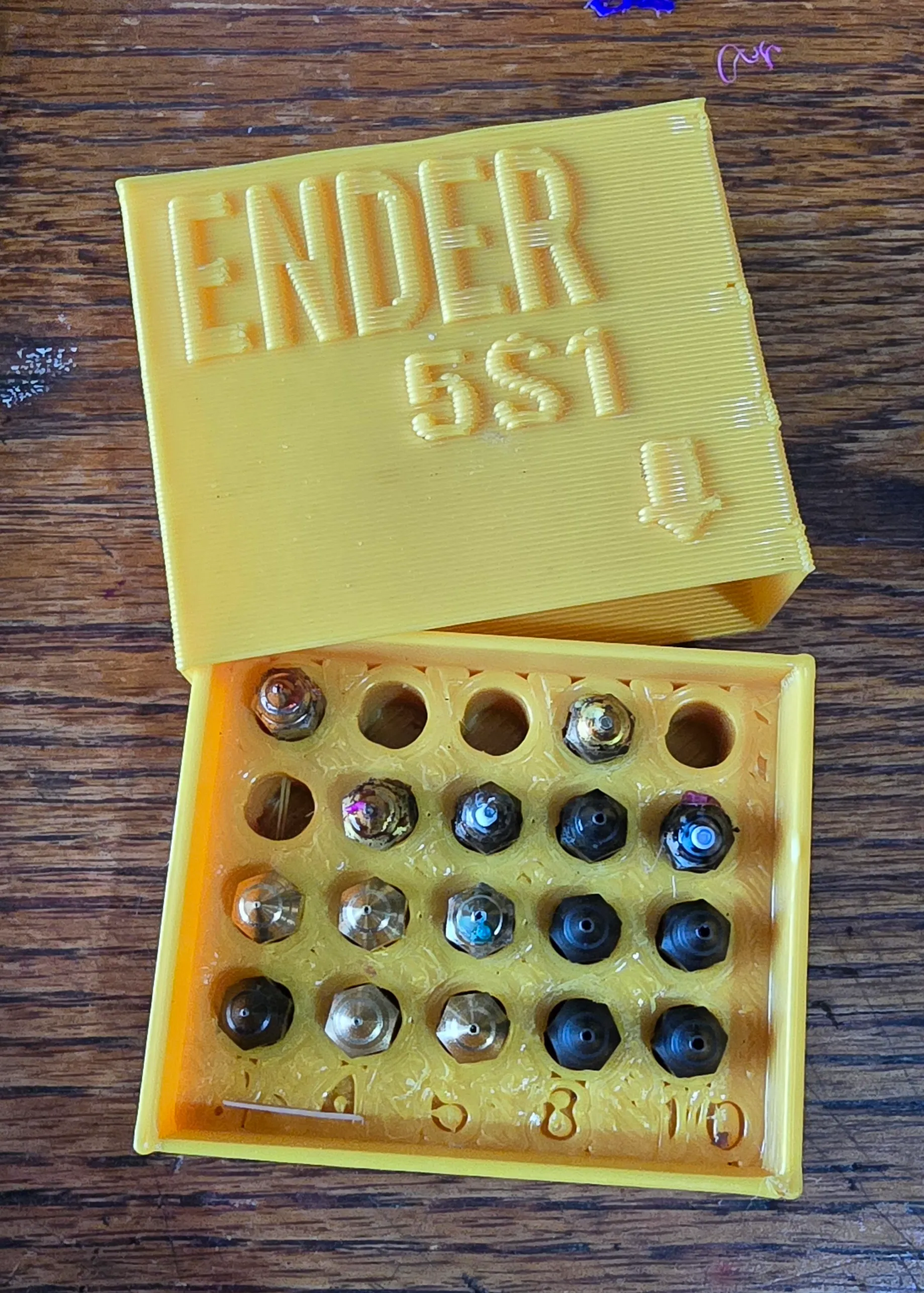 Ender 5 s1 Nozzle Storage