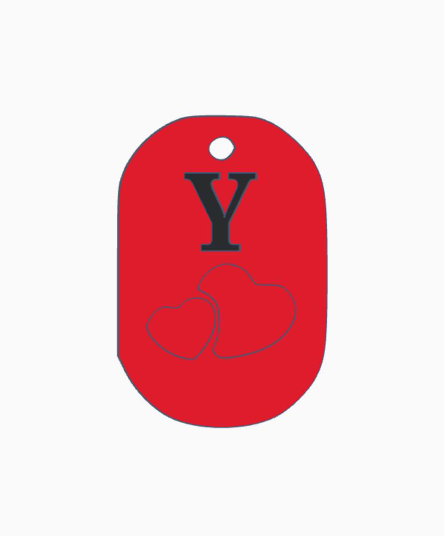 Valentine Keychain - Y | 3D models download | Creality Cloud