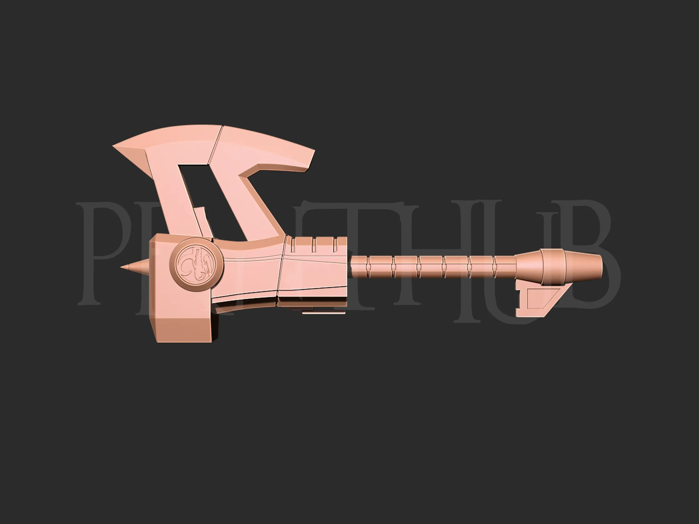 Mmpr Power rangers Black axe 3D print model