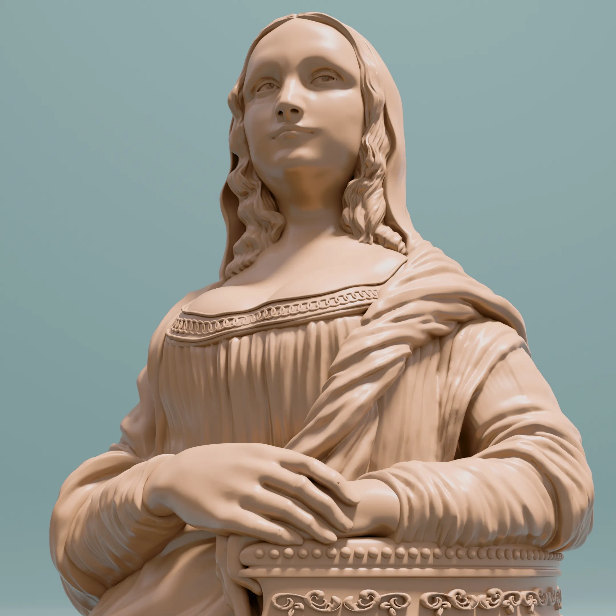 Mona Lisa 3D Sculpture