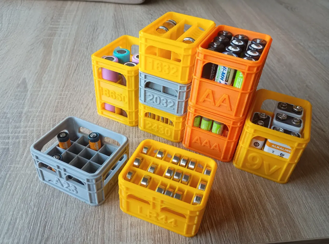 Stackable Beer Crate Battery Holders