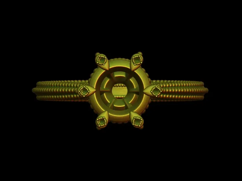 Cathedral Millgrain Ring