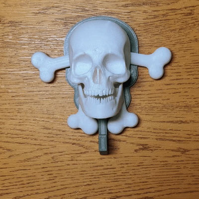 3D Skull X Keyholder Keychain Holder Halloween Specials