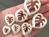 Monstera clay cutter, tiny earring cutter, monstera, leaf-2